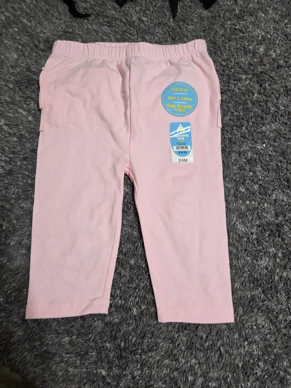 Toddler Pink Stretch Leggings - 24M